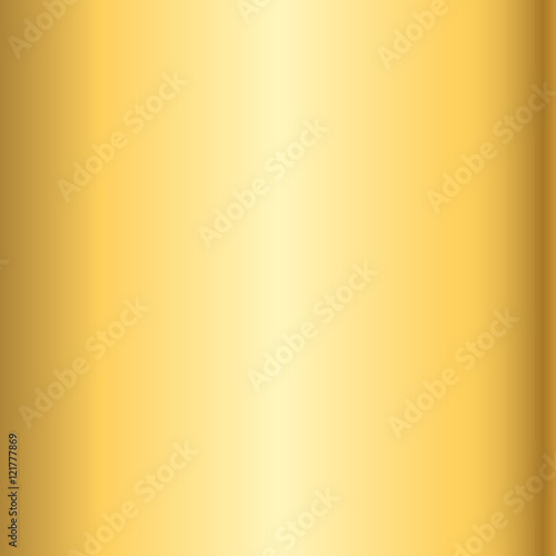 Gold texture pattern. Light realistic, shiny, metallic empty golden gradient template. Abstract metal decoration. Design for wallpaper, background, fabric etc. Vector Illustration.