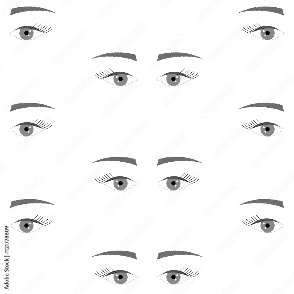 seamless background with sad eyes, endless eye pattern. Pattern can be used for wallpaper, web page background, surface textures. seamless background with sad eyes, endless eye pattern. Pattern can be used for wallpaper, web page background, surface textures.