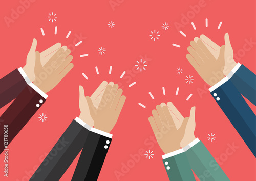 Valokuva Human hands clapping