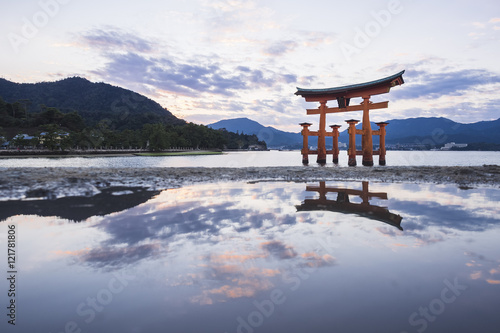 Miyajima, Hiroshima, Gate of Itsukushima Shrine Japan attraction Tourist spot