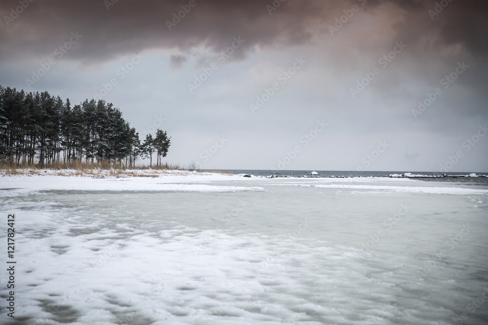Obraz premium Winter sea.