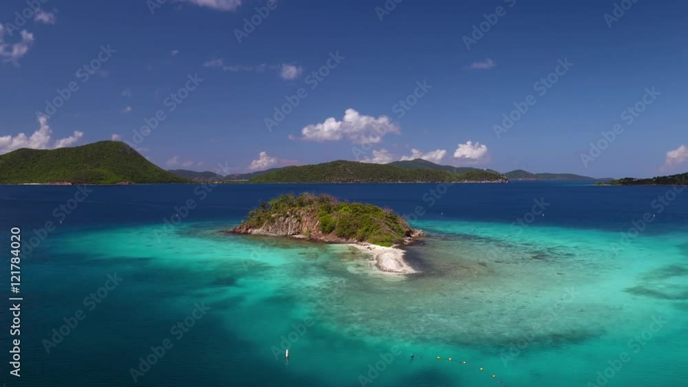 Aerial view of Waterlemon Cay, St John, United States Virgin Islands Aerial view of Waterlemon Cay, St John, United States Virgin Islands