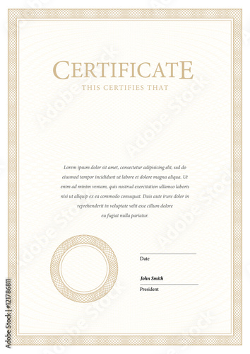 Certificate and diplomas template.