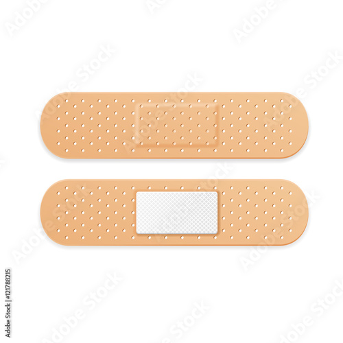 Aid Band Plaster Strips Set. Vector