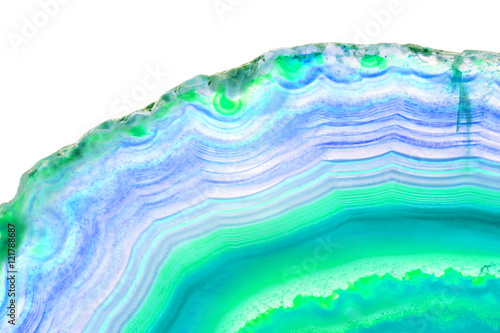 Abstract background - green agate slice mineral