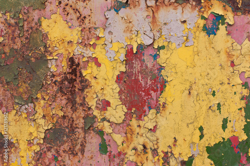Rusty, colorful, vintage background