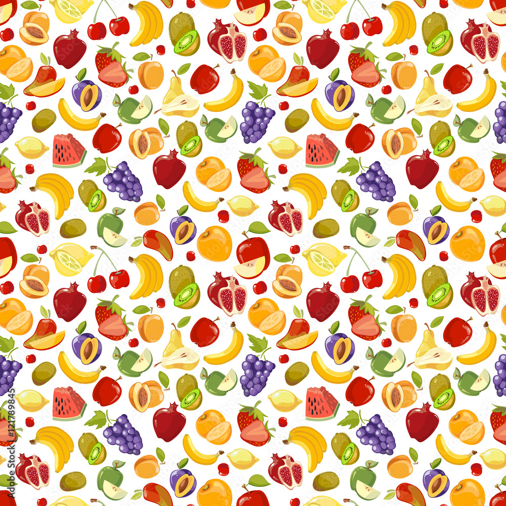 Miscellaneous vector fruits seamless pattern Miscellaneous vector fruits seamless pattern