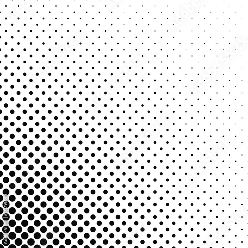 Abstract monochrome dot pattern background