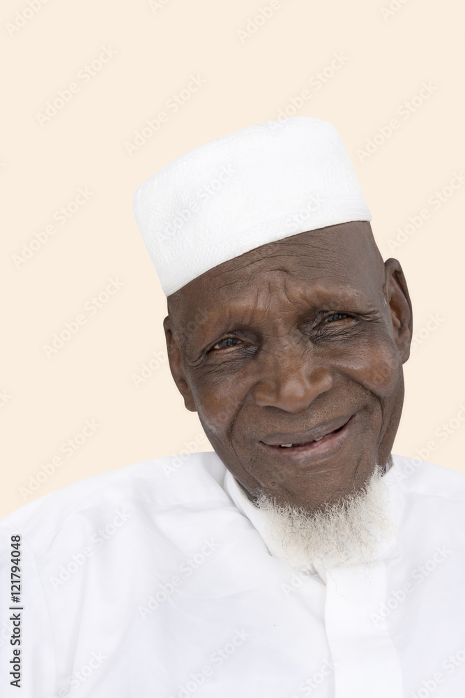 Portrait of an Eighty-year-old African man smiling Portrait of an Eighty-year-old African man smiling