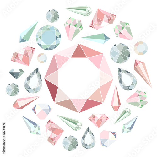 frame with diamonds