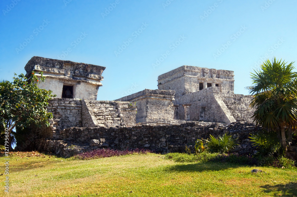 Mayan pyramid, Tulum, Mexico