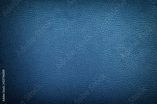 Blue leather texture background photo