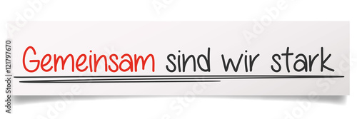 Gemeinsam sind wir Stark 
