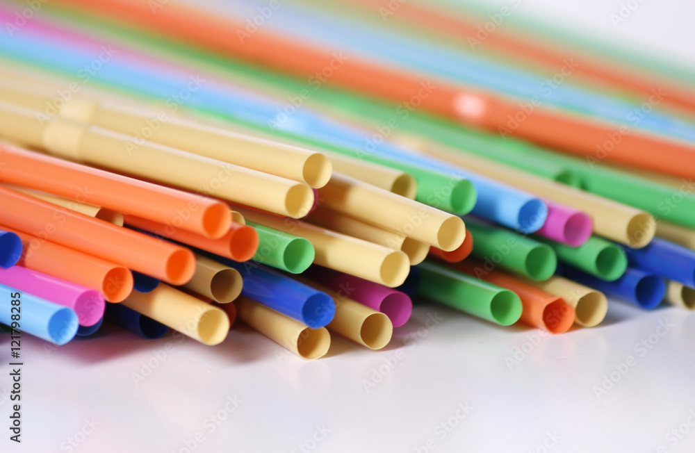 Naklejka premium Drinking straw