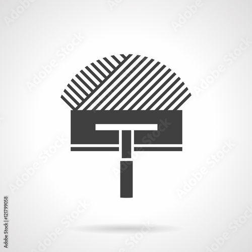 Black design vector icon for trowel