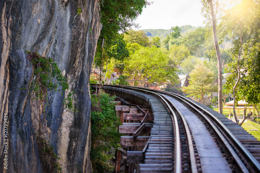 Obraz premium Death railway, built during World War II,Kanchanaburi Thailand