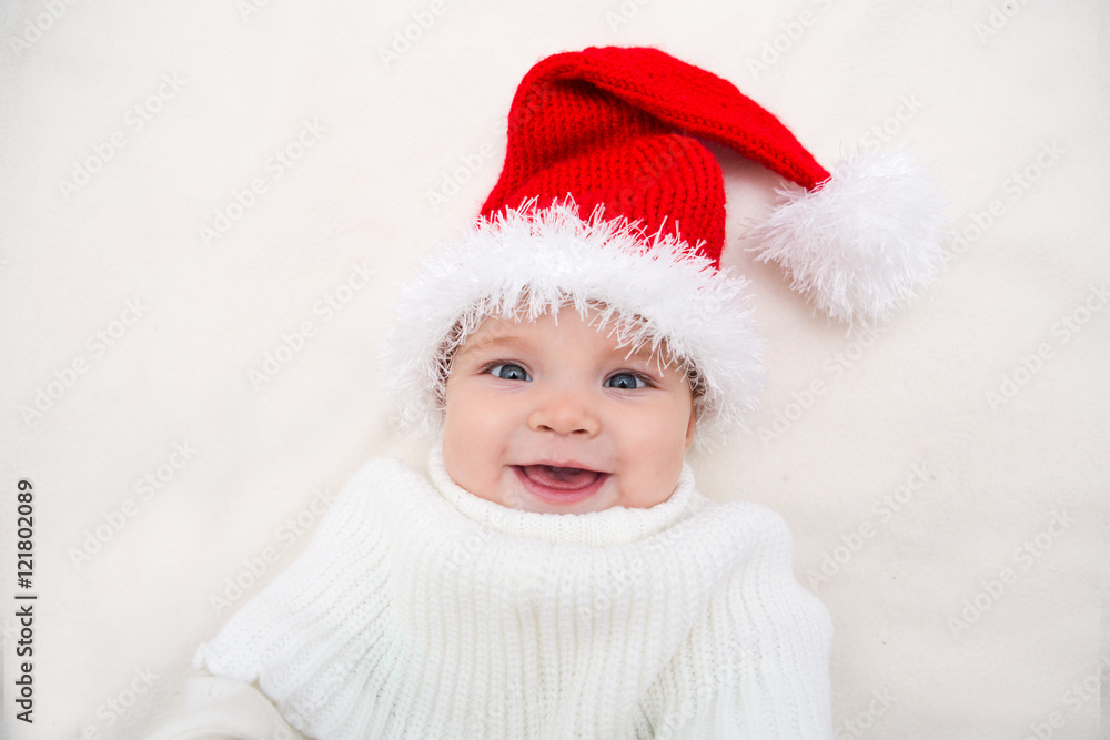 little baby with Santa costume
little baby with Santa costume