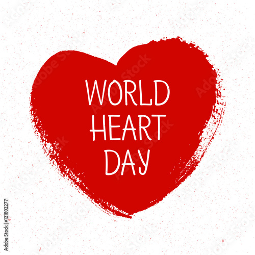 Vector illustration World Heart Day Background
