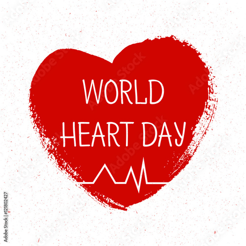Vector illustration World Heart Day Background
