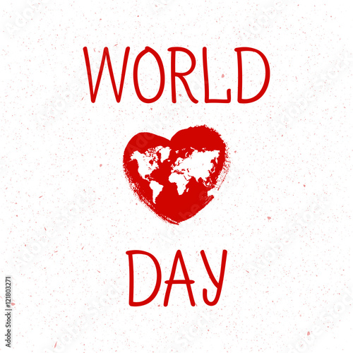 Vector illustration World Heart Day Background