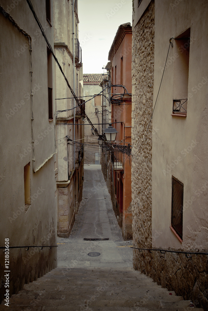 Obraz premium The narrow streets of the old town
