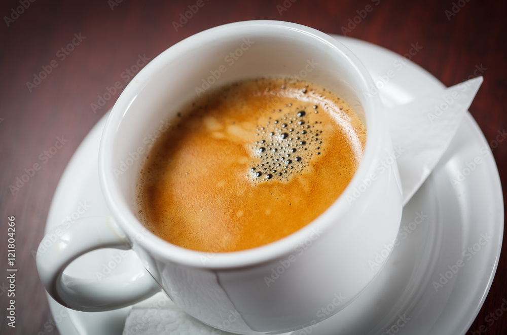 Fototapeta premium Hot coffee in cup