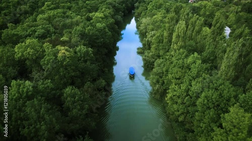 Aerial View of forest and Kamchia River in Bulgaria
 photo