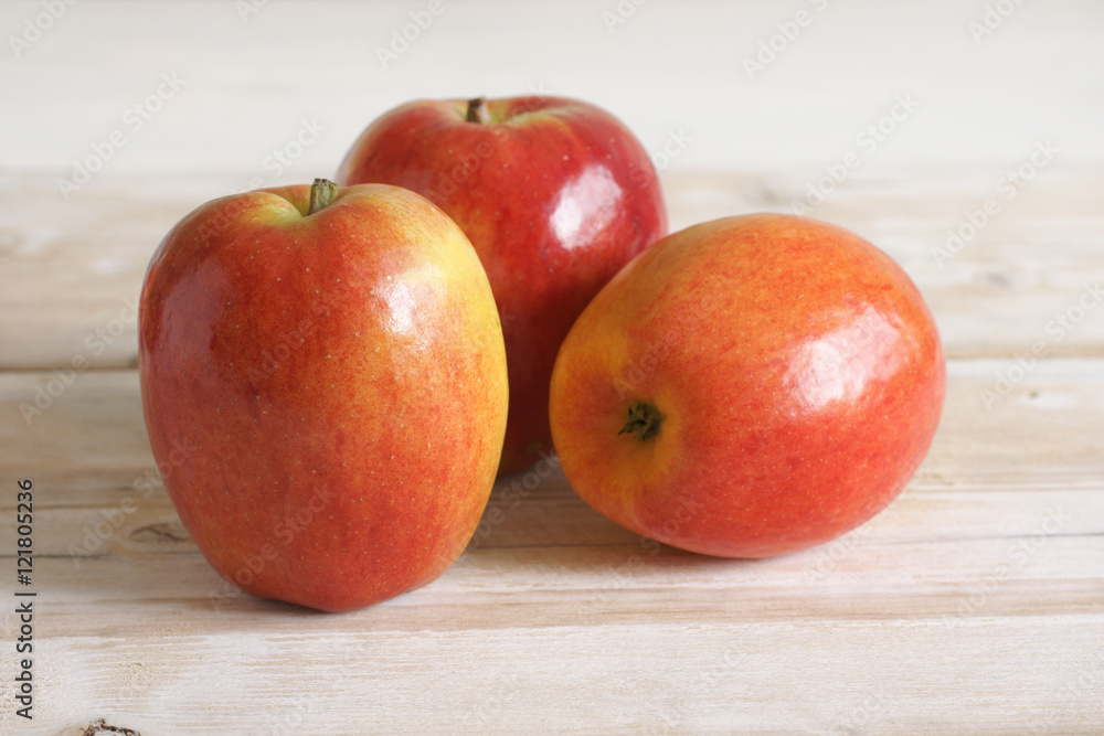 Jazz Apples or cultivar Scifresh a hybrid of Royal Gala and Braeburn developed in New Zealand Jazz Apples or cultivar Scifresh a hybrid of Royal Gala and Braeburn developed in New Zealand