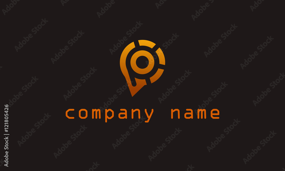 Logo Location map symbol vector design template