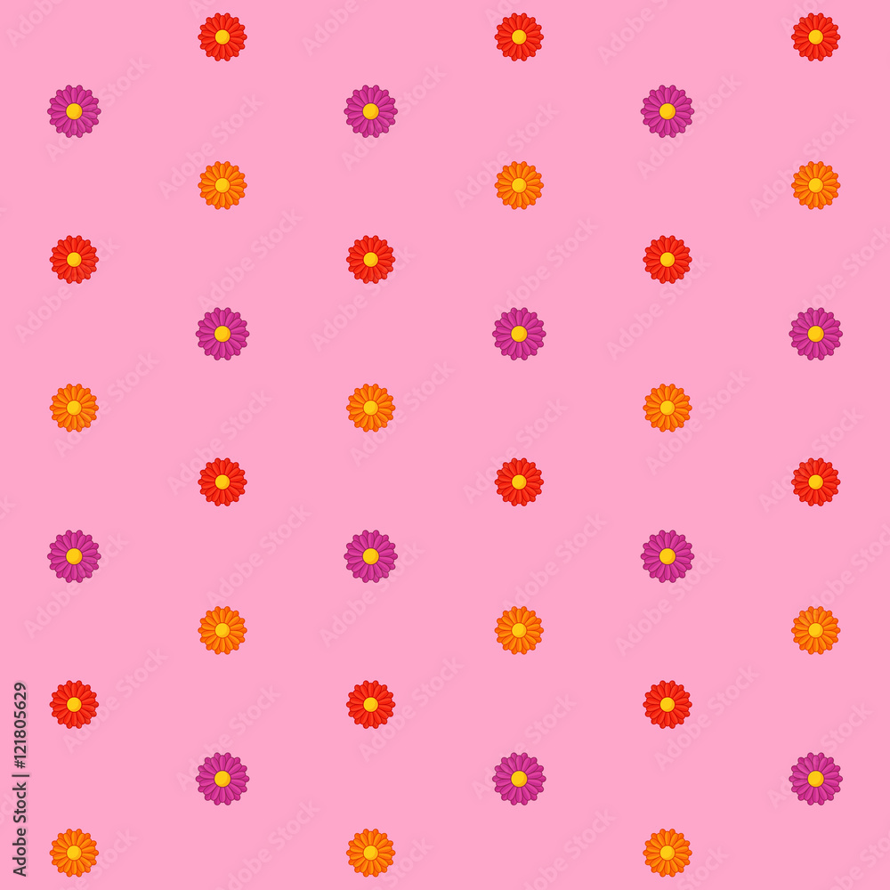 Seamless Texture with Flower Blooms Seamless Texture with Flower Blooms
