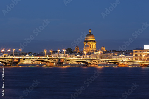 Blagoveshenskiy bridge in Saint Petersburg