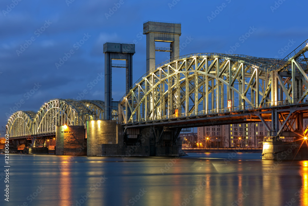 Obraz premium Finland Railway Bridge,Petersburg, Russia