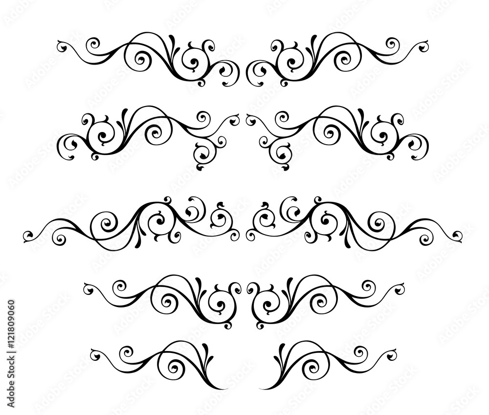 Fototapeta premium Vintage ornamental vector frames