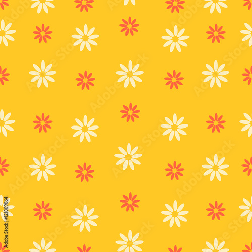 Seamless colorful floral pattern texture. Vector