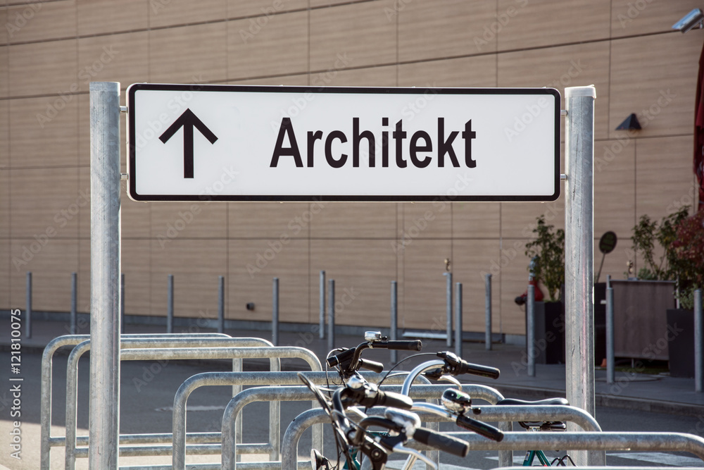 Obraz premium Schild 171 - Architekt