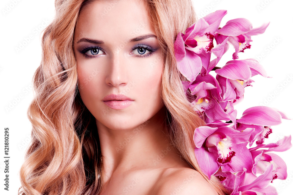 Face of beautiful woman with healthy skin. Face of beautiful woman with healthy skin.
