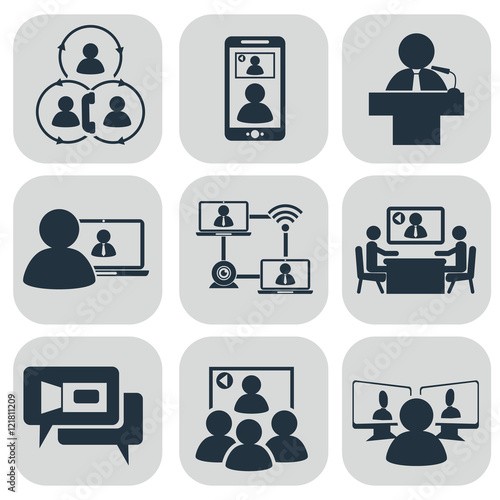 Business communication. Video conference