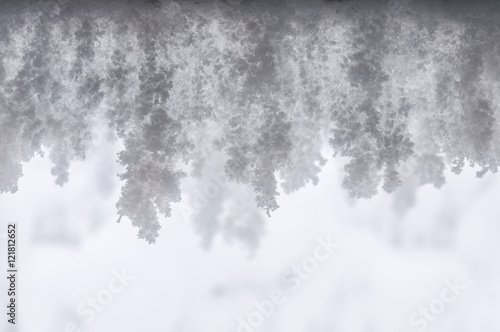 snow stalactites texture