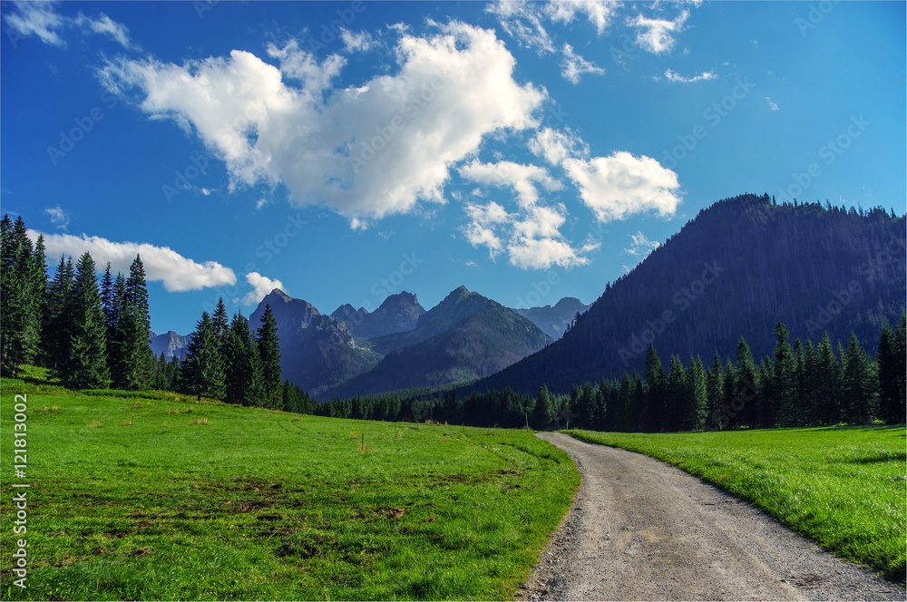 Beautiful landscape in the High Tatra Mountains. Slovakia.
