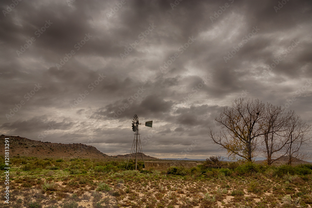 Obraz premium Windmill Sky