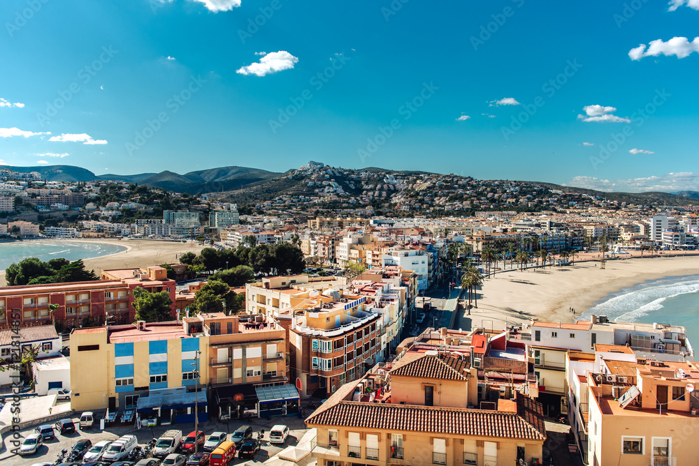 Fototapeta premium Peniscola cityscape. Costa del Azahar, Spain