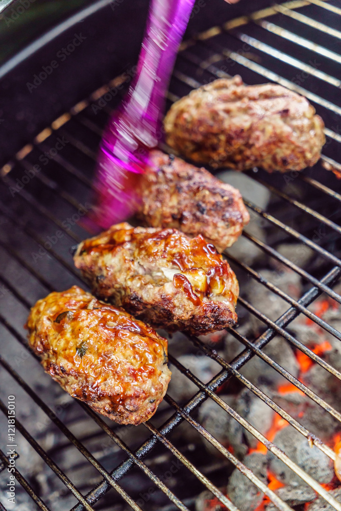 grilled cutlets with vegetables grilled cutlets with vegetables