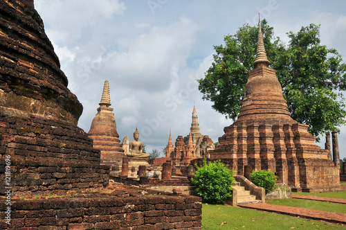 World heritage Sukhothai historical park  Thailand