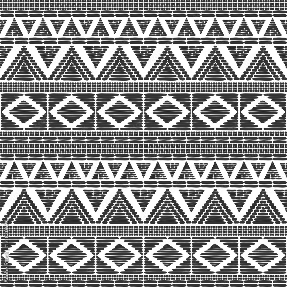 black and white tribal prints