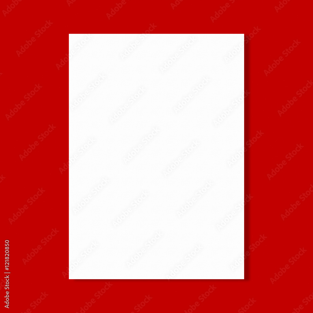 white paper sheet on red wall white paper sheet on red wall