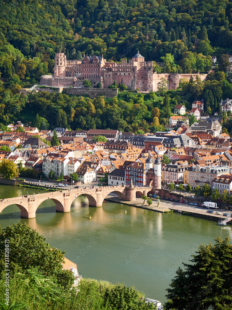 Naklejka premium Heidelberg am Neckar