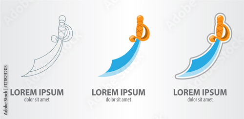 Logo pirate sword