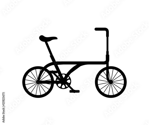 bicycle vehicle retro icon vector illustration design