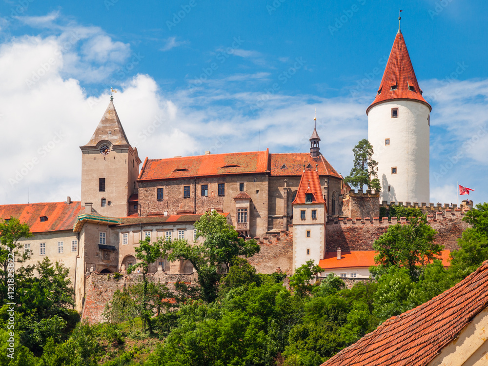 Medieval Castle of Krivoklat in Czech Republic