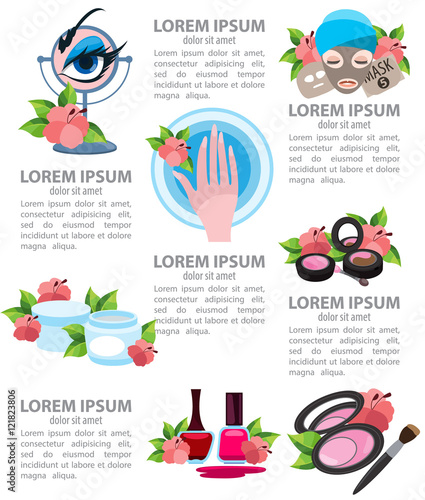 Infographics beauty salon